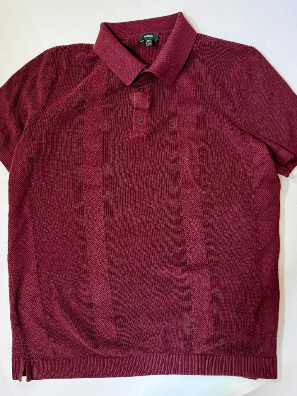 Express Men's Cotton/Rayon Blend Sweater Polo Large Tall